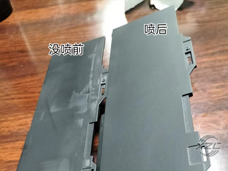 塑胶件喷砂上色