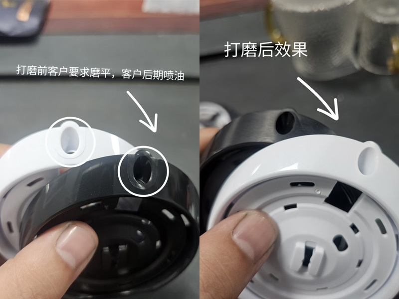塑胶产品水口结合线磨平